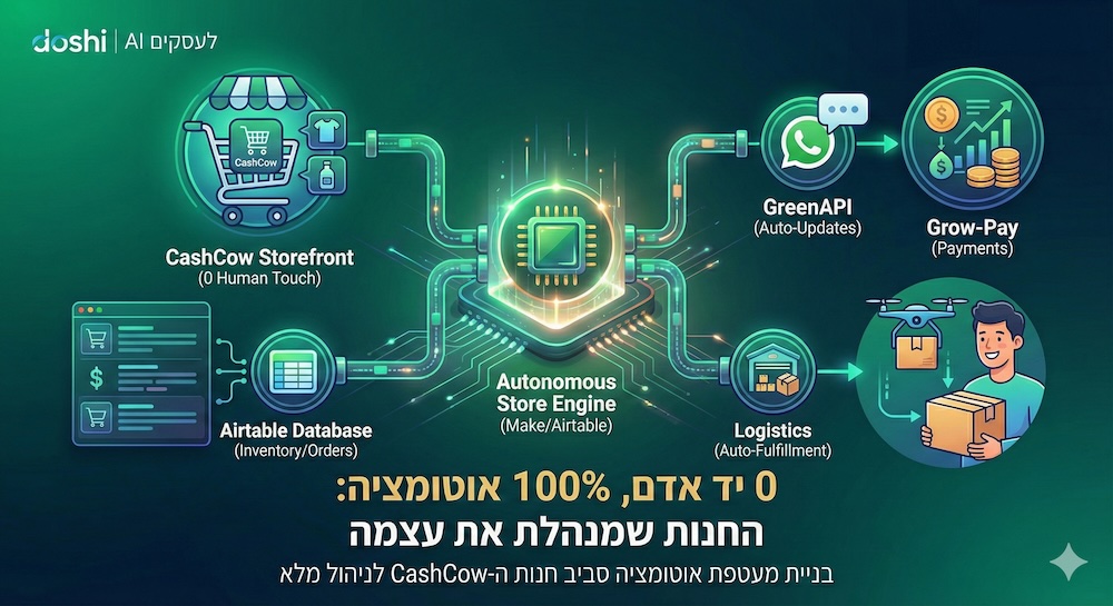 0 יד אדם, 100% אוטומציה: החנות שמנהלת את עצמה